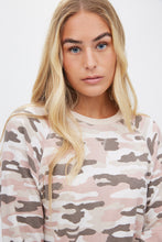 Thermal Raglan Sleeve Camouflage Pullover Top thumbnail 4
