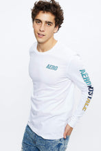 T-shirt manche longue à imprimé AERO tri-colore thumbnail 5