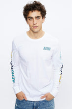 T-shirt manche longue à imprimé AERO tri-colore thumbnail 4