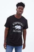 T-shirt Aéropostale California 1987 avec motif ours camouflage à imprimé graphique thumbnail 2