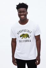T-shirt Aéropostale California 1987 avec motif ours camouflage à imprimé graphique thumbnail 1