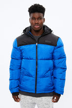 Manteau bouffant Aéropostale à capuche en bloc de couleur thumbnail 1