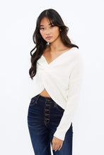 Twisted Front Cropped Sweater thumbnail 2
