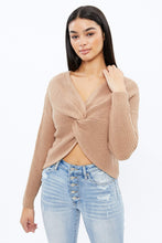 Twisted Front Cropped Sweater thumbnail 10