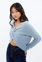 Twisted Front Cropped Sweater thumbnail 16