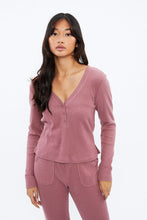 Super Soft Solid V-Neck Long Sleeve Top thumbnail 2