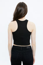 Ribbed High Neck Crop Tank Top thumbnail 3