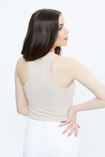 Ribbed High Neck Crop Tank Top thumbnail 15