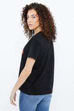 T-shirt petit ami à imprimé Rolling Stones langue en léopard thumbnail 3