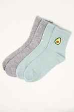 Embroidered Demi Crew Socks 2-Pack thumbnail 2