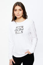 T-shirt classique manches longues à imprimé NYC thumbnail 1