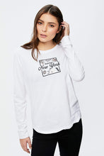 T-shirt classique manches longues à imprimé NYC thumbnail 2