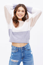 AERO Colour-Block Crew Neck Oversize Pullover Sweater thumbnail 3