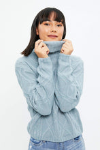 Jacquard Cable Turtleneck Sweater thumbnail 7