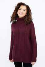 Pull torsadé jacquard à col roulé thumbnail 5