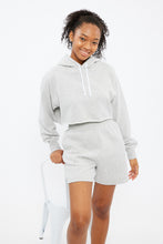 AERO Boxy Crop Fleece Pullover Hoodie thumbnail 3