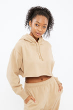 AERO Boxy Crop Fleece Pullover Hoodie thumbnail 1