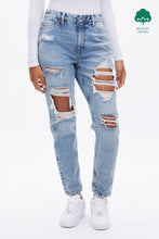 Jean Maman AERO Premium Air taille haute détruit au genou thumbnail 1
