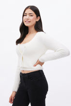 Fuzzy Mohair Button-Down Cardigan thumbnail 5