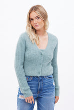 Fuzzy Mohair Button-Down Cardigan thumbnail 7