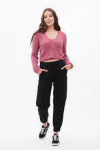 Fuzzy Mohair Button-Down Cardigan thumbnail 12