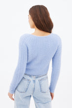 Cardigan en laine mohair pelucheux attaché à l'avant thumbnail 10