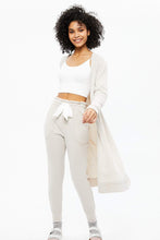 Super Soft Ribbed Open Robe thumbnail 4