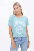 T-shirt coupe court carré super doux à imprimé graphique Aéropostale New York 87 thumbnail 1