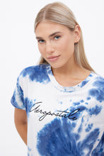 T-shirt teint noué coupe court carré super doux à imprimé graphique cursif Aéropostale thumbnail 5