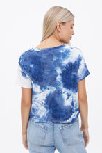 T-shirt teint noué coupe court carré super doux à imprimé graphique cursif Aéropostale thumbnail 6