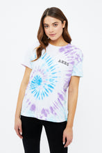 T-shirt de coupe garçonne noué-teint à imprimé AÉRO thumbnail 1
