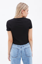 Ribbed Lettuce Edge Baby Tee thumbnail 3