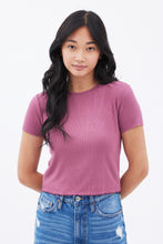 Ribbed Lettuce Edge Baby Tee thumbnail 1