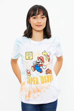 Super Mario Tie Dye Boyfriend Graphic Tee thumbnail 2