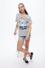 Careful I'm Grumpy Care Bear Graphic Boyfriend Tee thumbnail 1