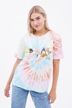 Tie Dye Tune Squad Faces Graphic Boyfriend Tee thumbnail 1