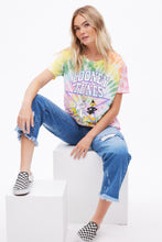 T-shirt coupe garçonne teint noué à imprimé graphique Looney Tunes Squad étoile thumbnail 1