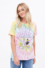 T-shirt coupe garçonne teint noué à imprimé graphique Looney Tunes Squad étoile thumbnail 2