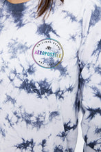 Oversized Tie Dye AERO Circle Long Sleeve Graphic Tee thumbnail 3