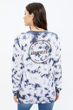 Oversized Tie Dye AERO Circle Long Sleeve Graphic Tee thumbnail 4